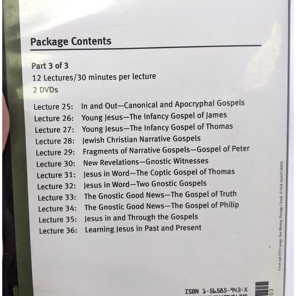 The Great Courses - Jesus and the Gospels - 36 Lectures on 6 DVDs MISSING BOOK 1 - Picture 4 of 8